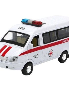 1/32 Diecast Ambulance Waggon Car Truck Pull Back Model