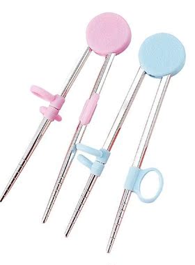 Children's Training Chopsticks with Box Baby Feeding