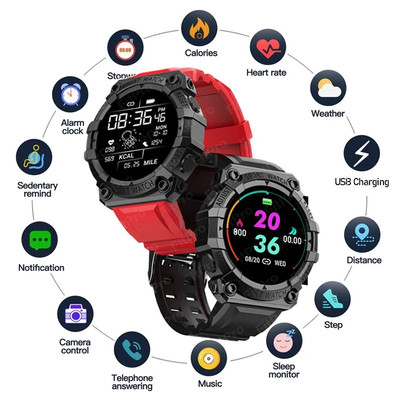 Reloj inteligente deportivo para hombre y mujer, pulsera con