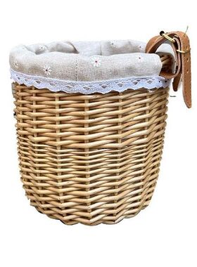 Bicycle Basket For Kids Bike Scooter Baskets With 2 Leather