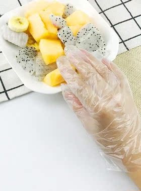 100 Buah Sarung Tangan Sekali Pakai Transparan Kebun Dapur