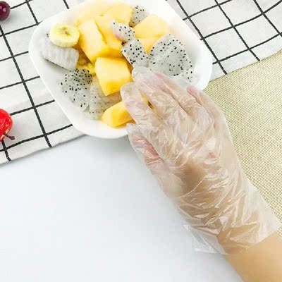 100 Buah Sarung Tangan Sekali Pakai Transparan Kebun Dapur