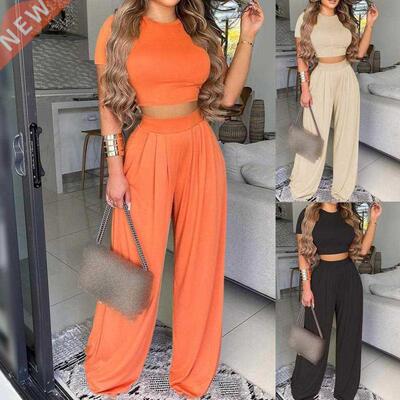 2022 SUMMER ELEGANT WOMEN SOLID CASUAL FITNESS TRASUIT SET O
