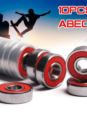 10x ABEC-9 608 2RS Anti-rust Skateboard Wheel Bearing Inline