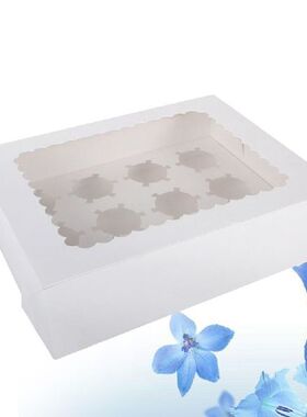 Cupcake Boxes Containers 12 Cavity Individual Windowed