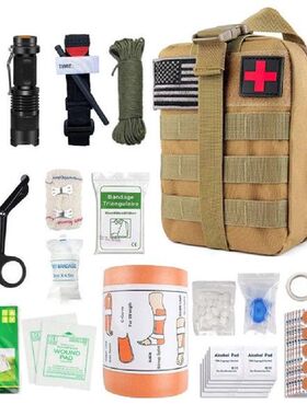 16 Pcs First Aid Kit Survival Bag Emergency Bag EVA 18