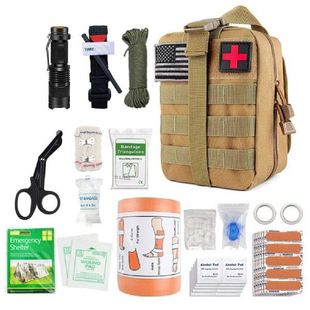 16 Pcs First Aid Kit Survival Bag Emergency Bag EVA 18