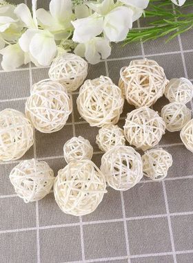 Rattan Ball Balls Fillers Wicker Orbs Vase Decorative