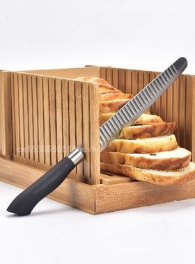 Foldable Bamboo Bread Tray Toasts Slicer Household Toast