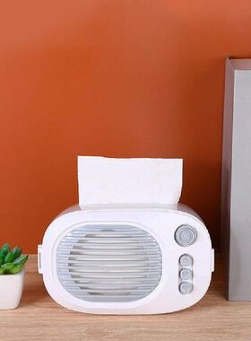 Tissue Box Creative Mini Retro Radio Shape Tissue Storage