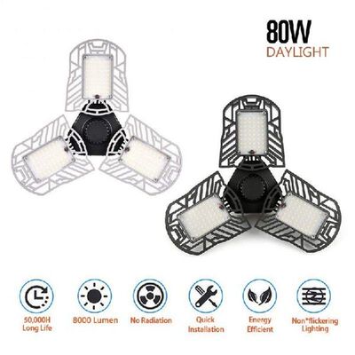Led Light For Garage 360Degree Deformable Ceiling Light For