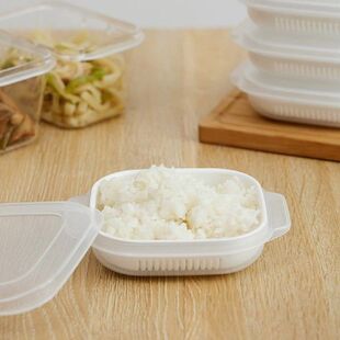 Rice Storage Containers Freezer Food Trays with Leak proof