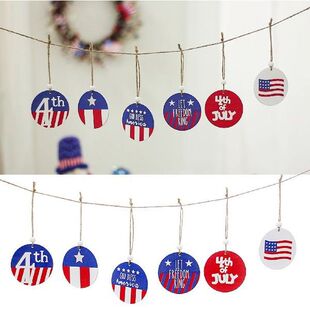 6PCS 4th Of July Patriotic Ornaments Patriotic American