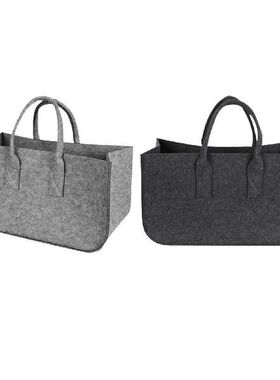 Reusable Felt Shopping Bags Magazine Storage Handbag for