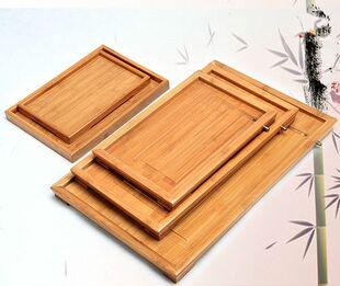 Bamboo tea tray table Natural Tray High quality exquisite