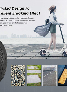 1PC Airless Stab-Resistant Rubber Tyre Thicker Electric