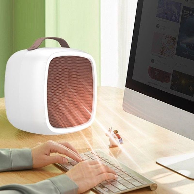 1pc 500W Portable Electric Mini Fan Heater Desktop