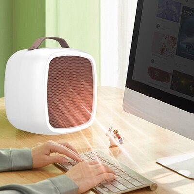 1pc 500W Portable Electric Mini Fan Heater Desktop