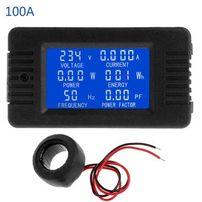 OOTDTY 6in1 Digital AC 80~260V Power Energy Monitor Voltage