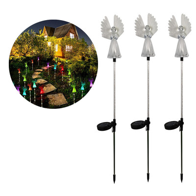 Solar Night Light LED Garden Angel Lights Solar Powered Lawn