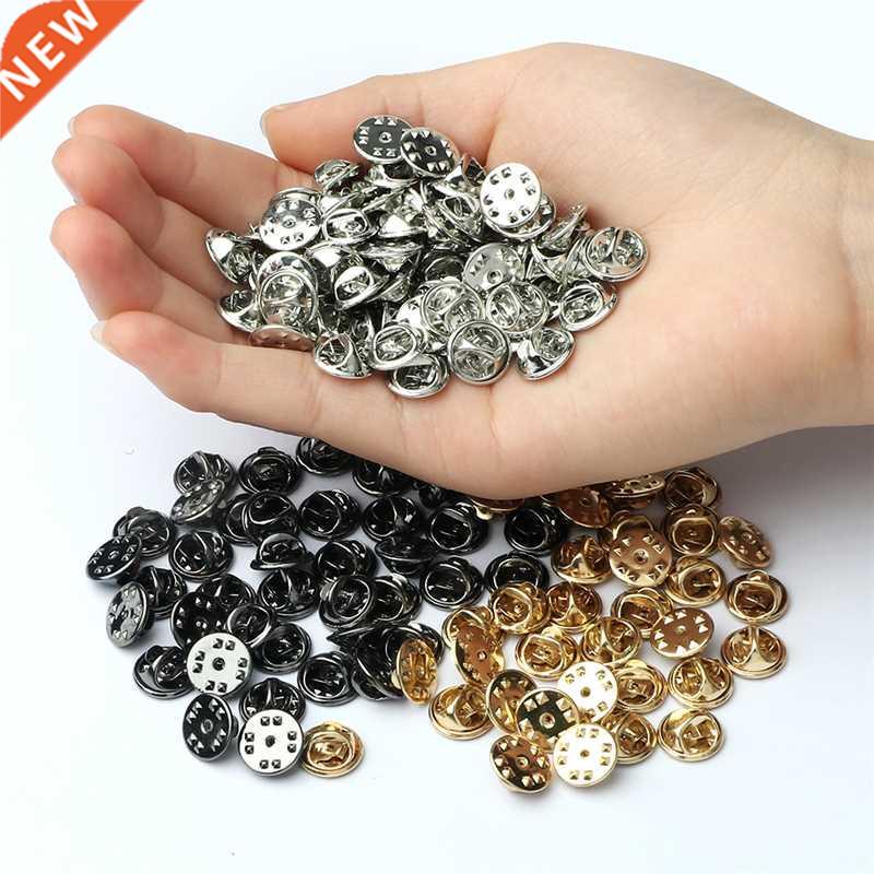 20 50 80 100pcs Colorful Metal Brooch Pin Back Squeeze Badge