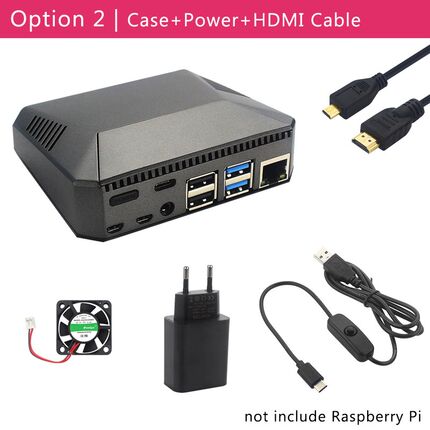 Argon One Raspberry Pi 4 Model B Case Aluminum Metal ABS She