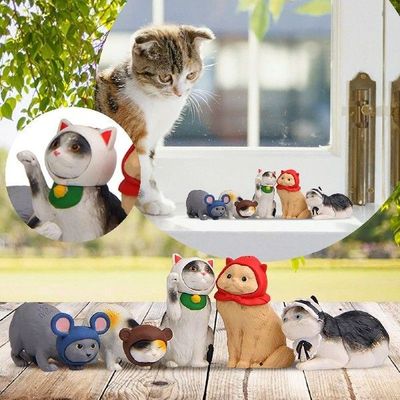Ornaments Big 5PC Self H Ealing Warm Series Hat Cat