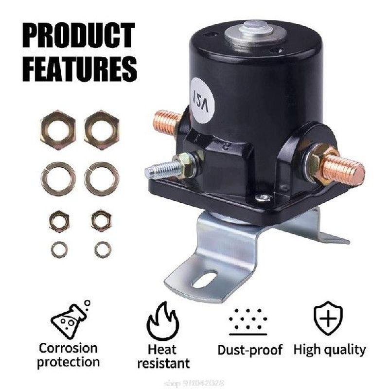 Baru Populer Batang Starter Relay Solenoid 12V Logam Relay