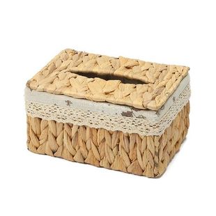 Bathroom Tissue Box Cover Woven Office Rectangular