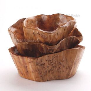 Wooden Dishes Snack Plate Home Fruit Plate Salad Container
