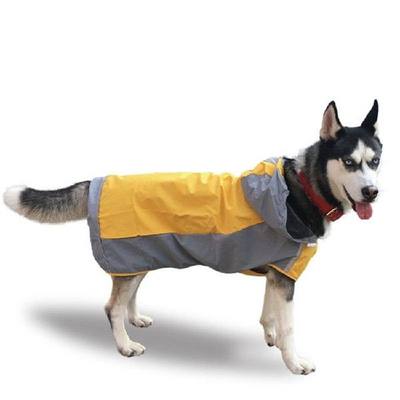 Cold-proof Double-layer Waterproof Dog Raincoat with Hood