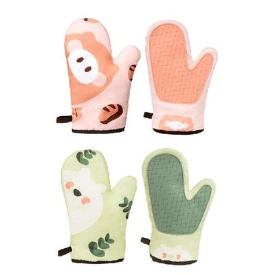 896A Non-Slip Silicone Oven Mitt Heat Resistant Kitchen