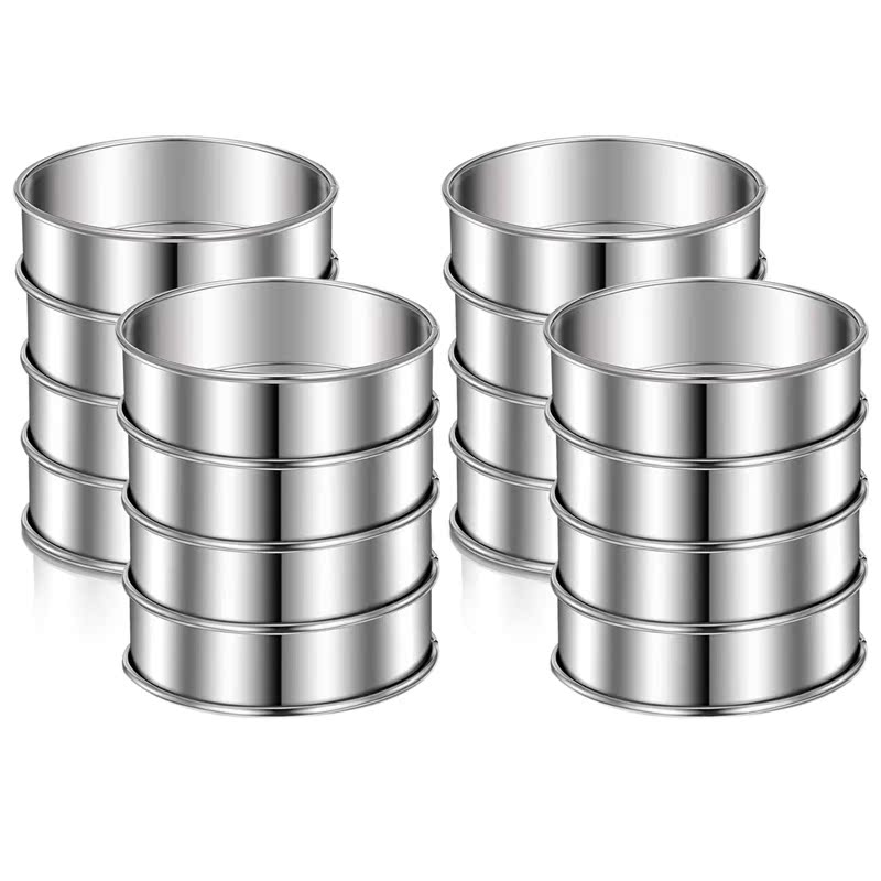 Stainless Steel Double Rolled Tart Rings,Rolled Rings Muffin