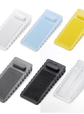 6pcs Safety Silicone Door Stop Stoppers Block Wedge Doorstop