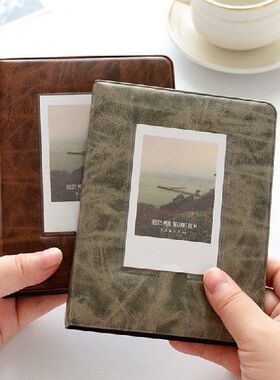 3 Inches 64 Pockets Photo Album Retro Mini Instant Album