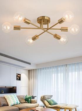 Modern chandelier Sputnik lamps se-emded ceiling lamp brushe