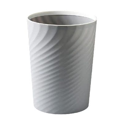 Can Trash Waste Bin Garbage Round Basket Bedroom Bathroom