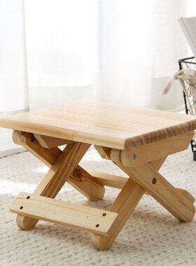Non-slip 1pc Wood Folding Step Stool Taburete Bath Bench