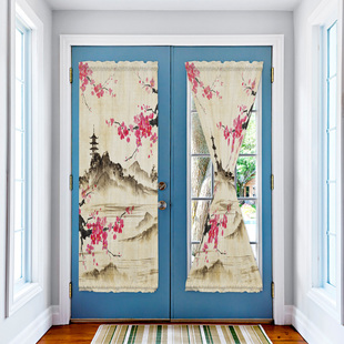 Style Painting Chinese Ink Blinds Flowers Landscape
