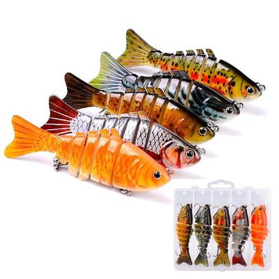 All-angle reflection Mulit Jointed Animated Lure Fishing