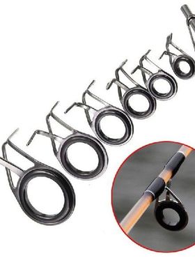 7Pcs Mixed Size Fishing Top Rings Rod Pole Repair Kit Line