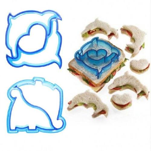 Animals Shape Bread Mould Cutter Dolphin Dinosaur Sandwich