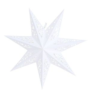 Paper Star Lantern Lampshade 7 Pointed Shiny Scale Lantern