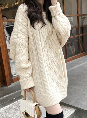 Autumn and Winter Women's Sweater Knitted Pullover L