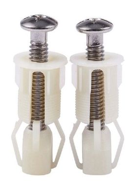 2pcs DIY Plastic Toilet Seat Screws Fixings Fit
