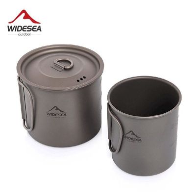 Widesea Camping Mug Titanium Cup Tourist Tableware Picnic