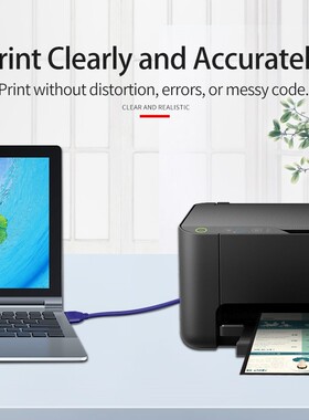 USB 3.0 Printer Cable High Speed USB Type A Male To Type B