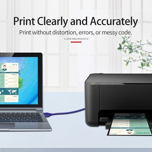 USB 3.0 Printer Cable High Speed USB Type A Male To Type B