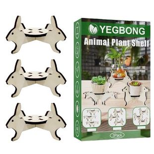 Indoor Plant Pots Holder Wooden Planter Stand With Drainage