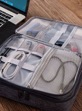 Cable Storage Bag Waterproof Electronic Organizer Portable